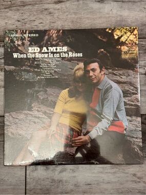 Ed Ames 'When the Snow Is on the Roses' Vintage Wall Art - Sealed